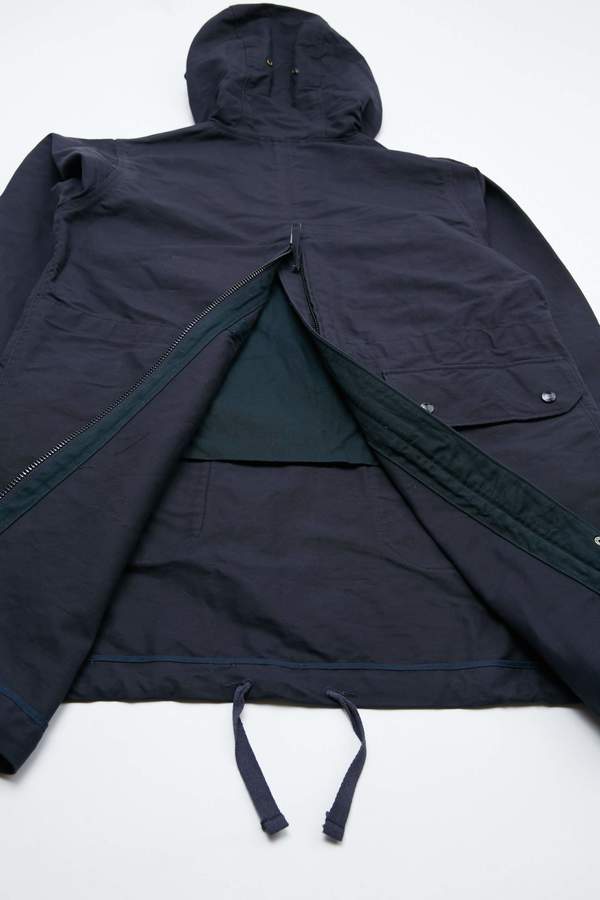 Engineered Garments Cotton Double Cloth Over Parka - Dark Navy
