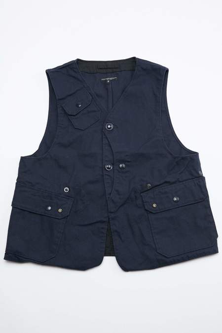 エンジニアードガーメンツ Upland Vest 8oz cone デニム S エンジニアードガーメンツ Upland Vest 8oz cone デニム S Engineered