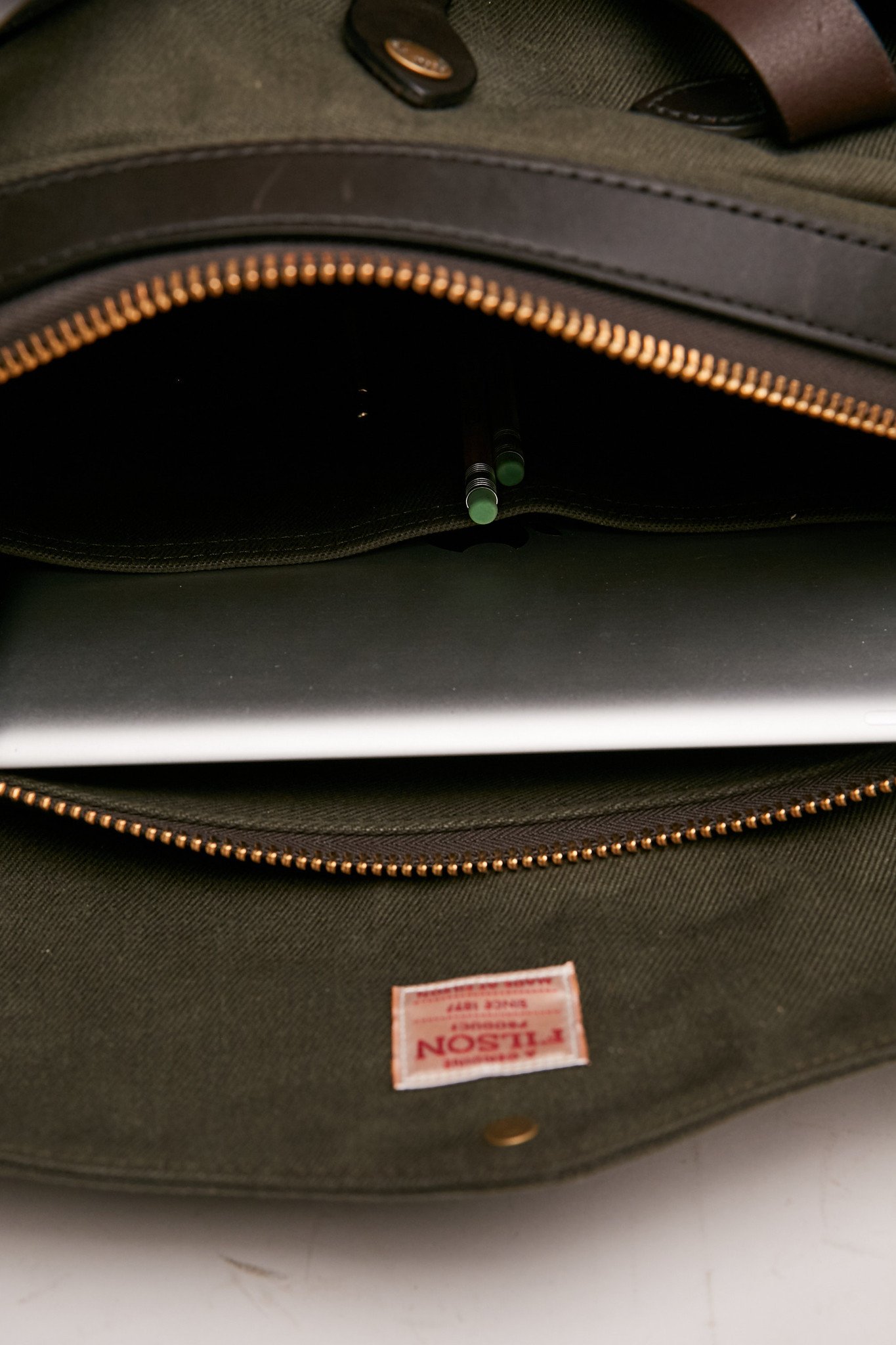 Filson Original Briefcase Otter Green Garmentory