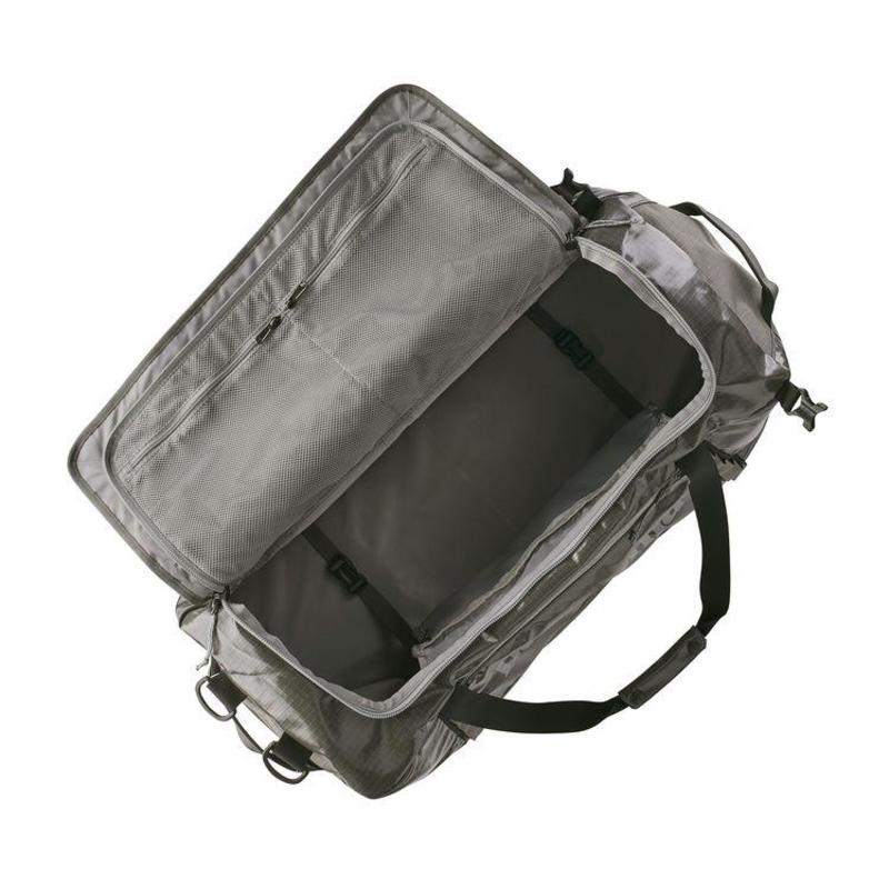 patagonia black hole duffel 90l hex grey Used Worn Wear-Black 55L-Tidal Teal w/Luminous Pink-Pink-49343-ONE SIZE Recycled and PU Black Hole Duffel Bags &