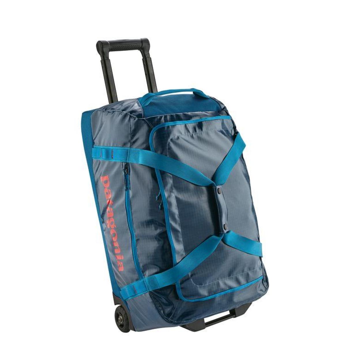patagonia big sur blue duffel 40L Black Hole Unity Fitz: Ink Black Crafted from 100% recycled polyester ripstop and finished with a water Patagonia Black Hole Wheeled Duffel