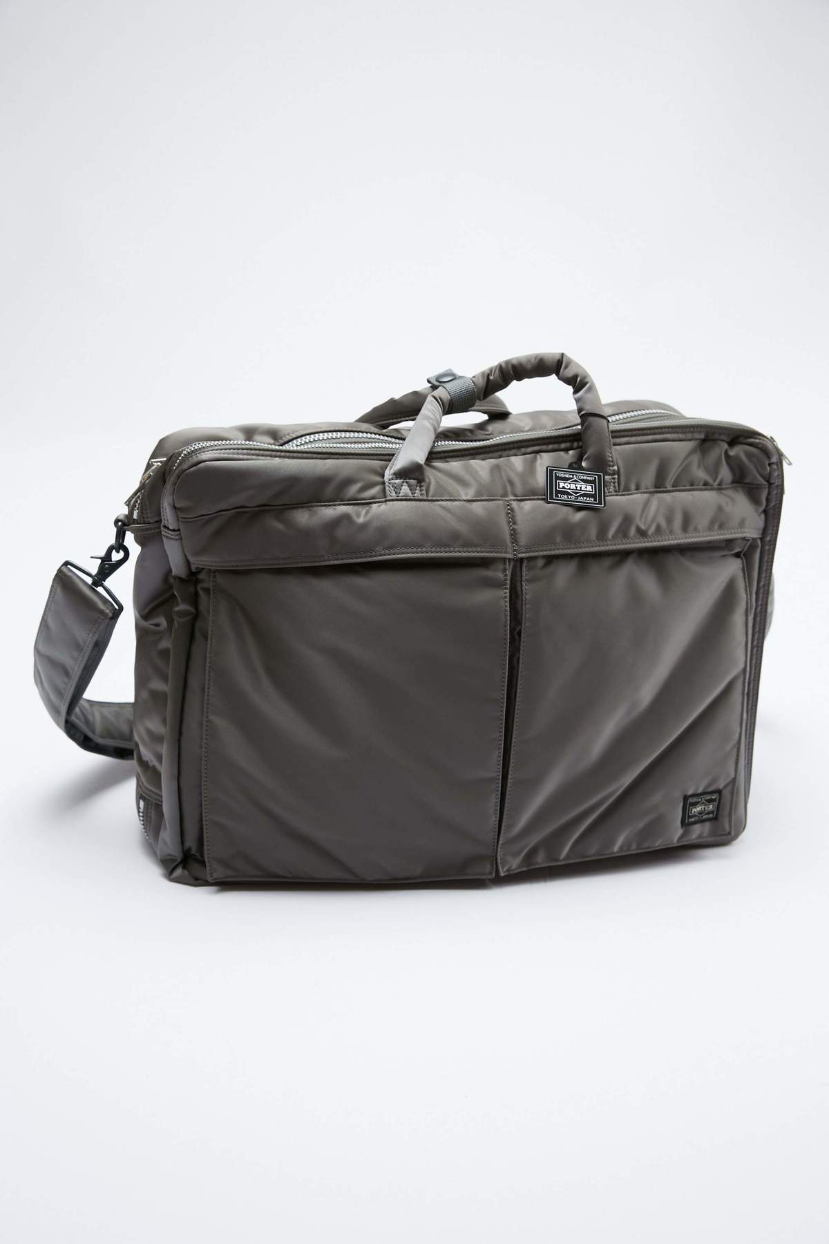 PORTER（ポーター） / TANKER 3WAY BRIEFCASE Porter-Yoshida & Co Tanker 3Way Overnighter Briefcase - Silver