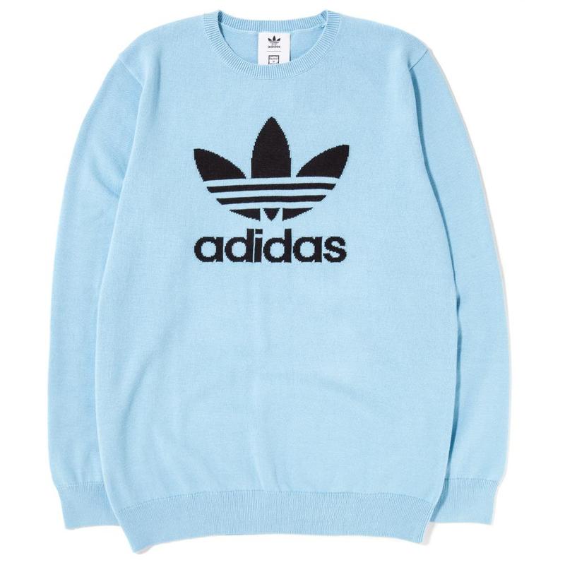 adidas by Have A Good Time Summer Knit Sweater - Clear Blue