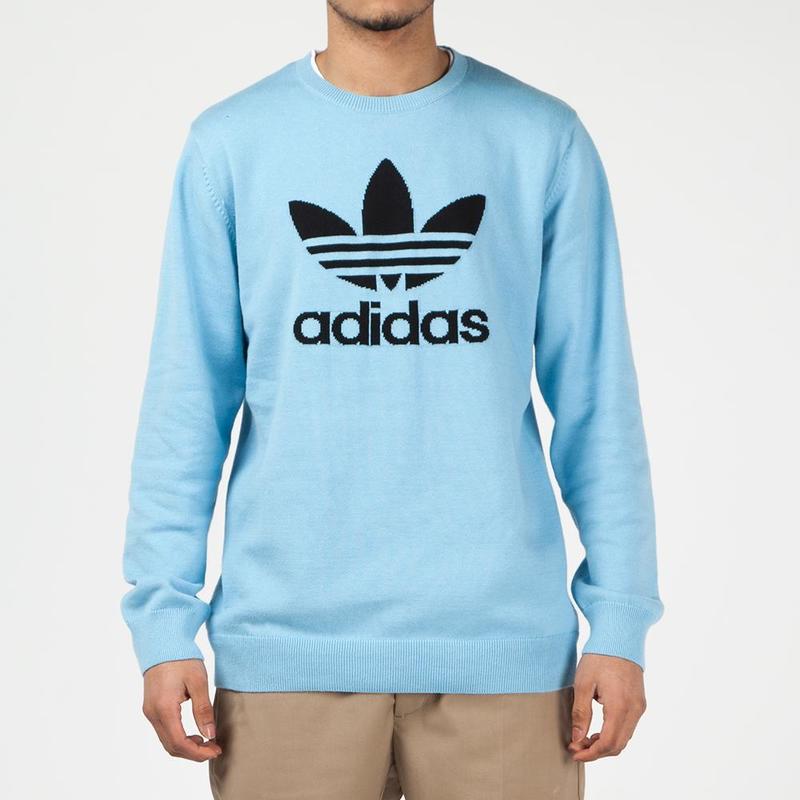 adidas by Have A Good Time Summer Knit Sweater - Clear Blue