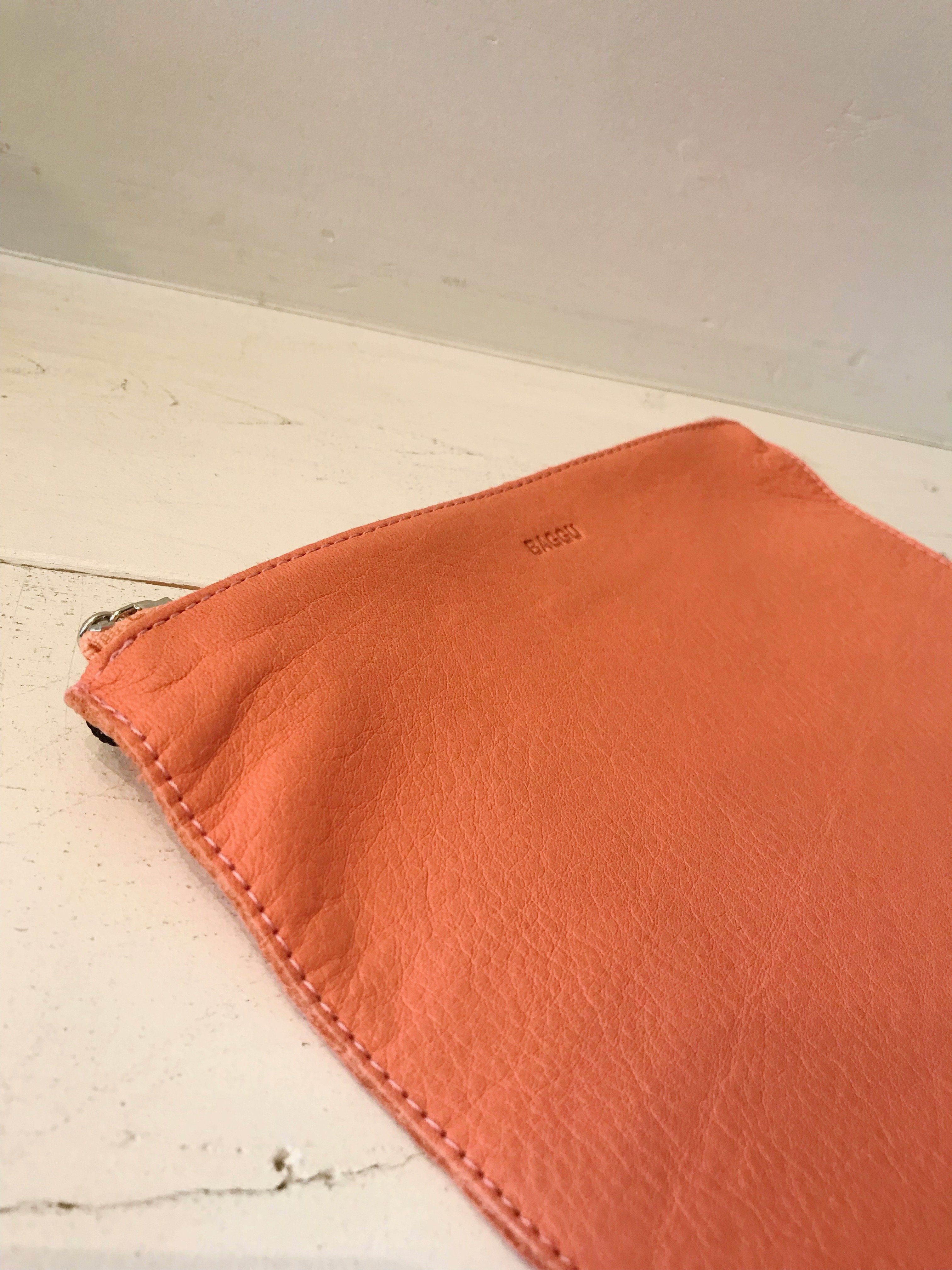 BAGGU Large U Leather Pouch Garmentory