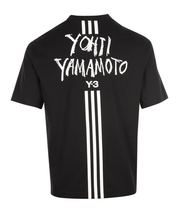 Adidas Y-3 M Signature Graphic Short Sleeve Tee - Black | Garmentory