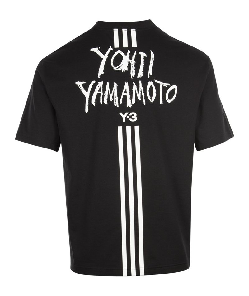 Adidas Y-3 M Signature Graphic Short Sleeve Tee - Black