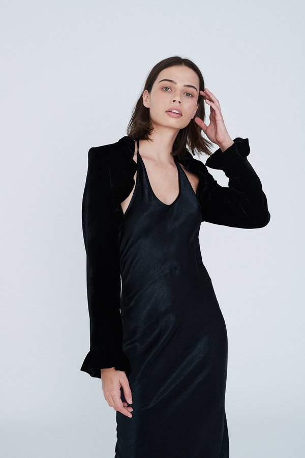 Georgia Alice Halter Dress - Black | Garmentory Georgia Alice Halter Dress - Black | Garmentory