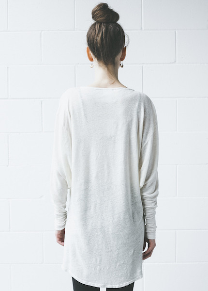 Dolan - Round Shoulder Tunic in Cream Dolan - Round Shoulder Tunic in Cream