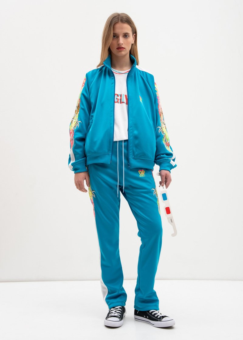 Doublet Chaos Embroidery Track Pants - Light Blue | Garmentory