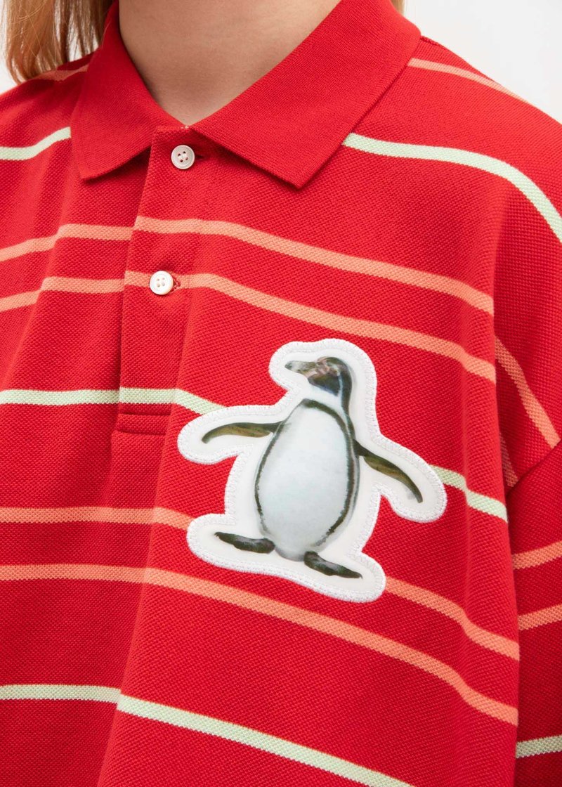 Doublet 3D Patch Polo Shirt - Red | Garmentory