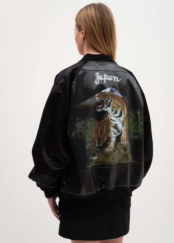 Doublet Tiger 3D Printed Souvenir Jacket - black | Garmentory