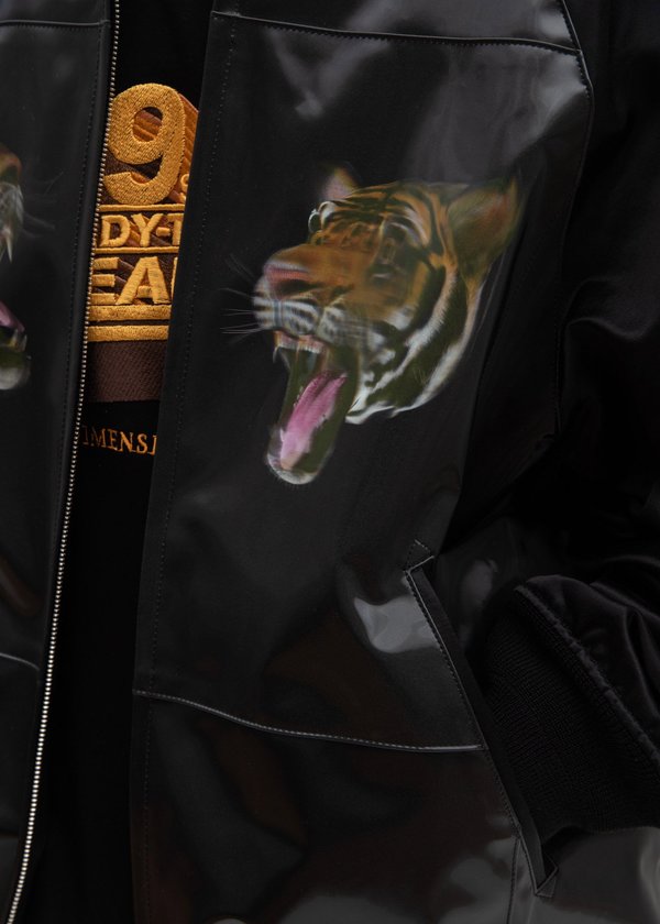 Doublet Tiger 3D Printed Souvenir Jacket - black | Garmentory