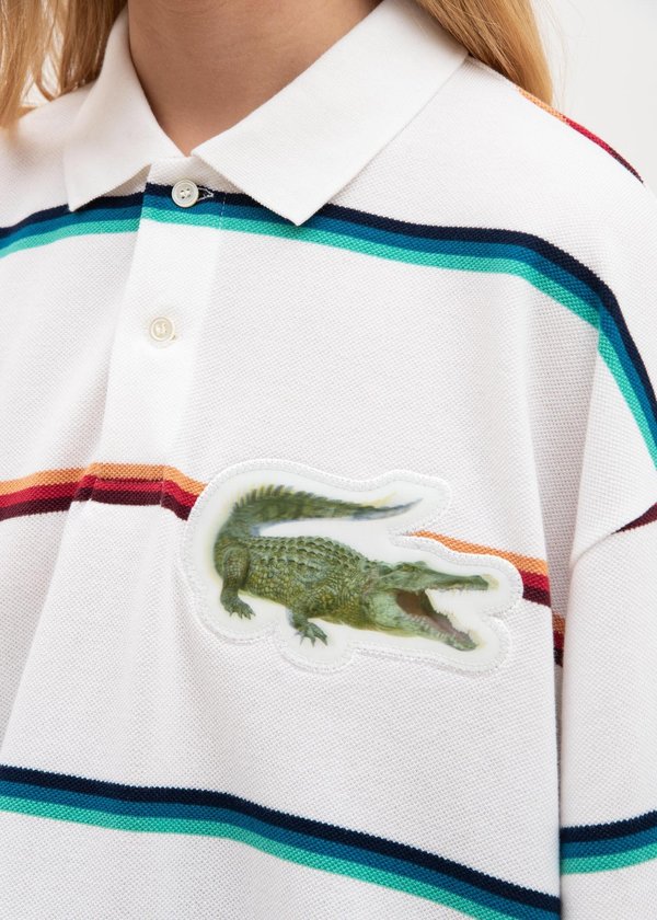 Doublet 3D Patch Polo Shirt - White | Garmentory