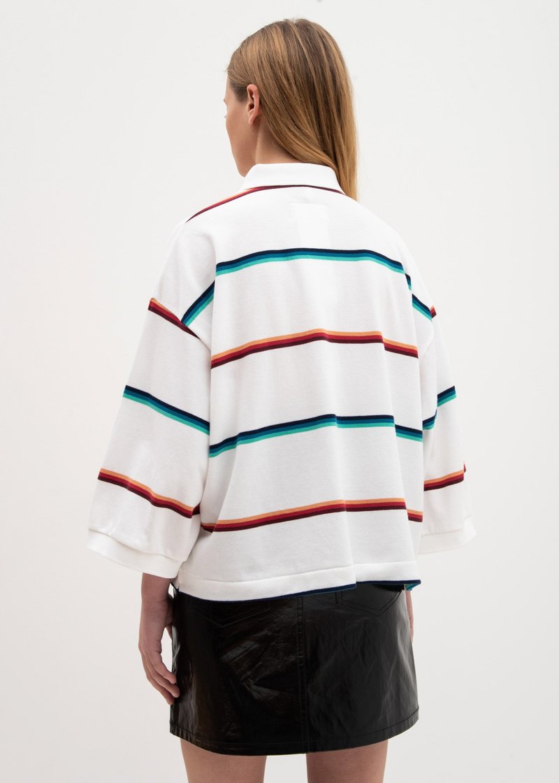 トップス doublet 3D PATCH OVERSIZED POLO SHIRT Doublet 3D Patch Polo Shirt - White | Garmentory