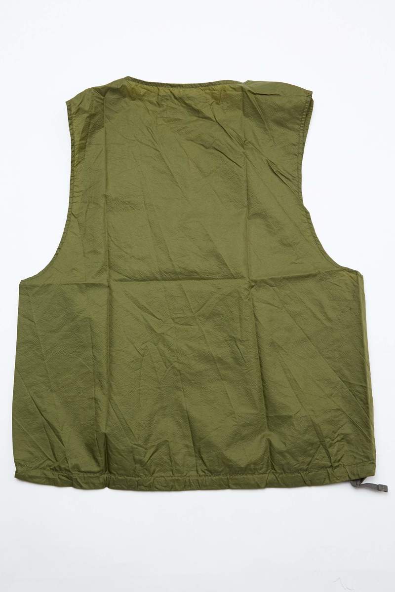 Engineered Garments Nylon Micro Ripstop Cover Vest - Olive