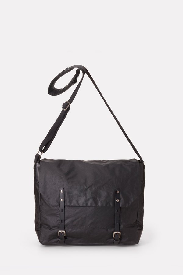 Unisex Ally Capellino Jeremy Waxed Cotton Messenger Bag Garmentory