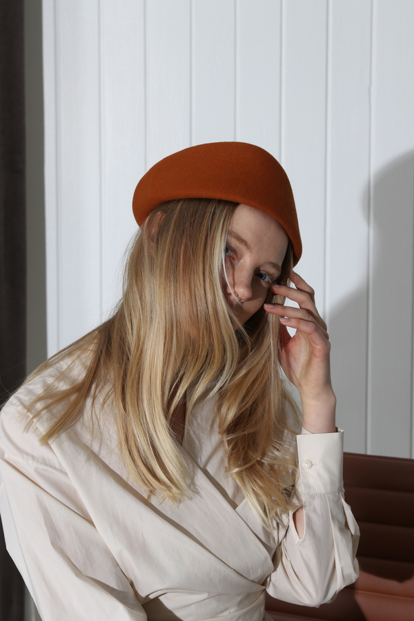CLYDE SAZY HAT - RUST | Garmentory display picture 2