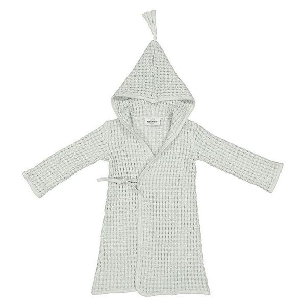 Kids Moumout Paris Pepin Bee Honeycomb Bathrobe - Almond Green Kids Moumout Paris Pepin Bee Honeycomb Bathrobe - Almond Green