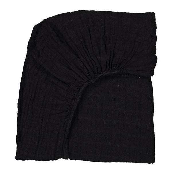 KIDS Moumout Paris Crib Fitted Sheet - Ink Black KIDS Moumout Paris Crib Fitted Sheet - Ink Black