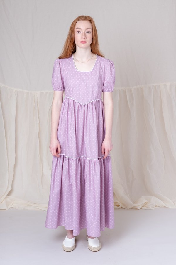 BATSHEVA EMPIRE DRESS - LAVENDER | Garmentory BATSHEVA EMPIRE DRESS - LAVENDER | Garmentory