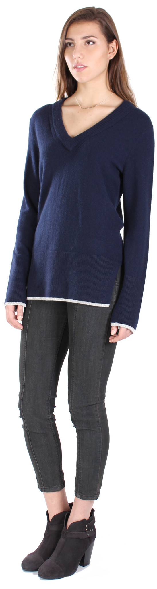 Rag & Bone Flavia V Neck Cashmere Sweater Rag & Bone Flavia V Neck Cashmere Sweater