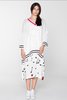SALASAI V KNIT DRESS - WHITE LINEN KNIT - Thumbnail 3