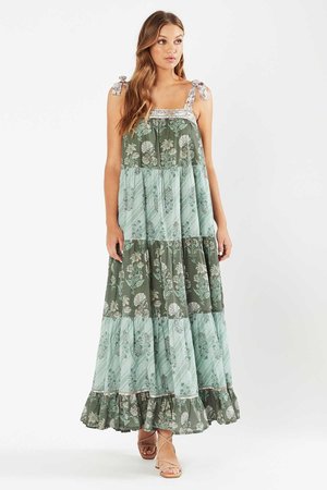 Tigerlily Margaux Tiered Maxi Dress 