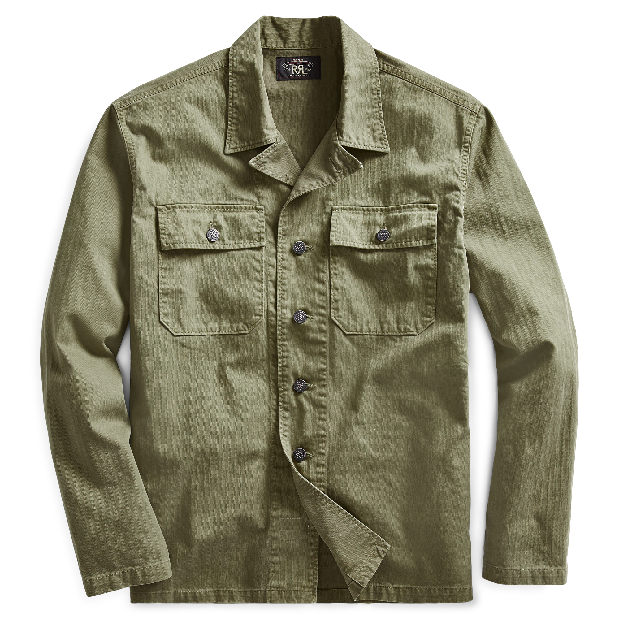 Rrl herringbone twill overshirt Clearance