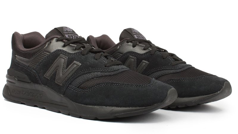 New Balance 997H Sneaker Triple Black Suede Garmentory