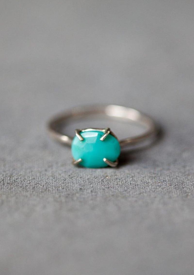 Melissa Joy Manning Ring - Sterling Silver/Turquoise