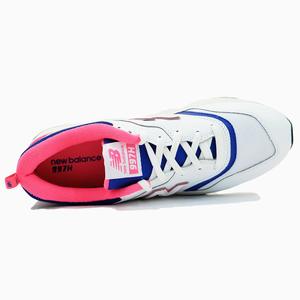 New Balance 997HAJ Sneaker - White/Pink-Blue | Garmentory