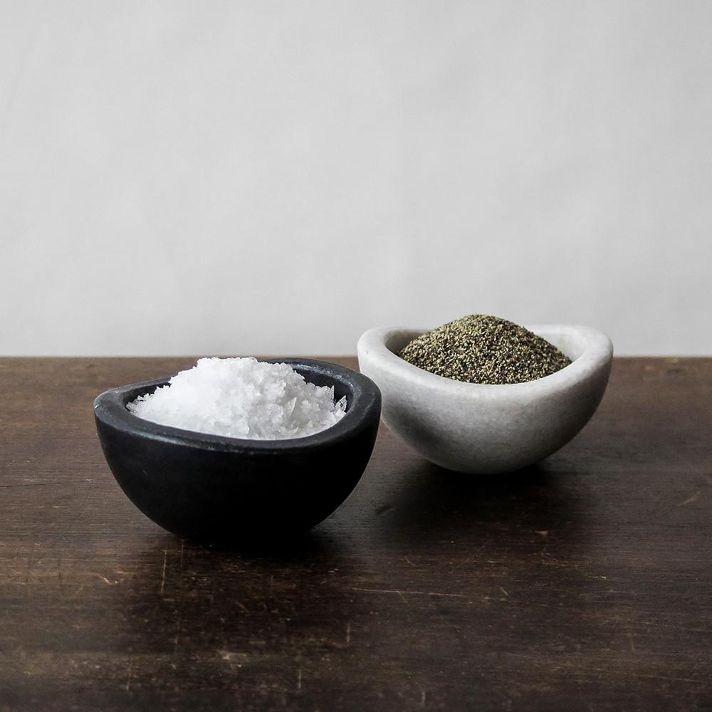 marble salt + pepper cellar set Garmentory