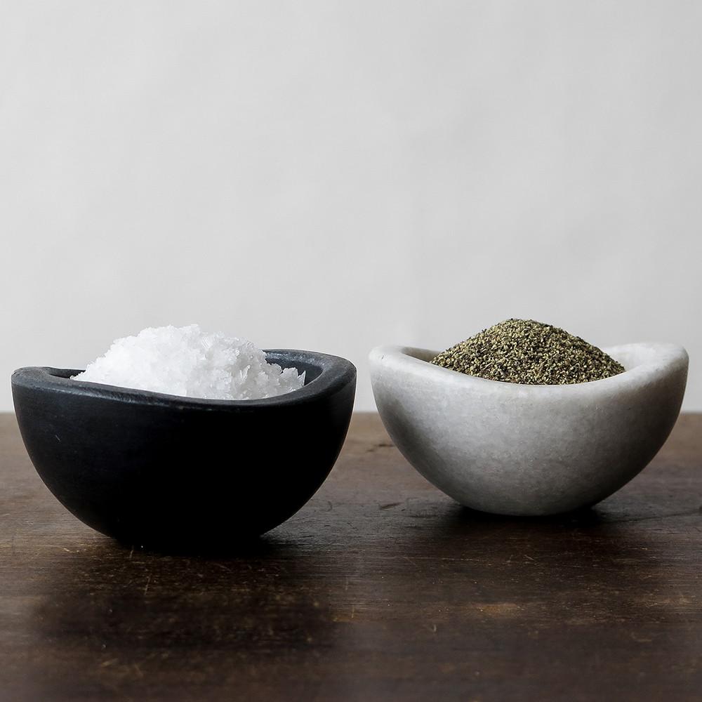 marble salt + pepper cellar set Garmentory