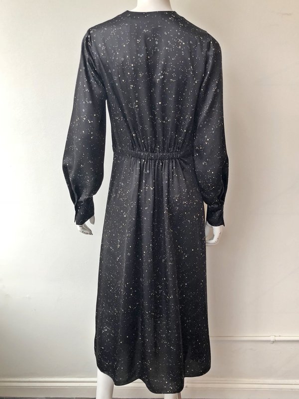 knee length dresses for ladies Vacation Dress in Vintage Purple Roses