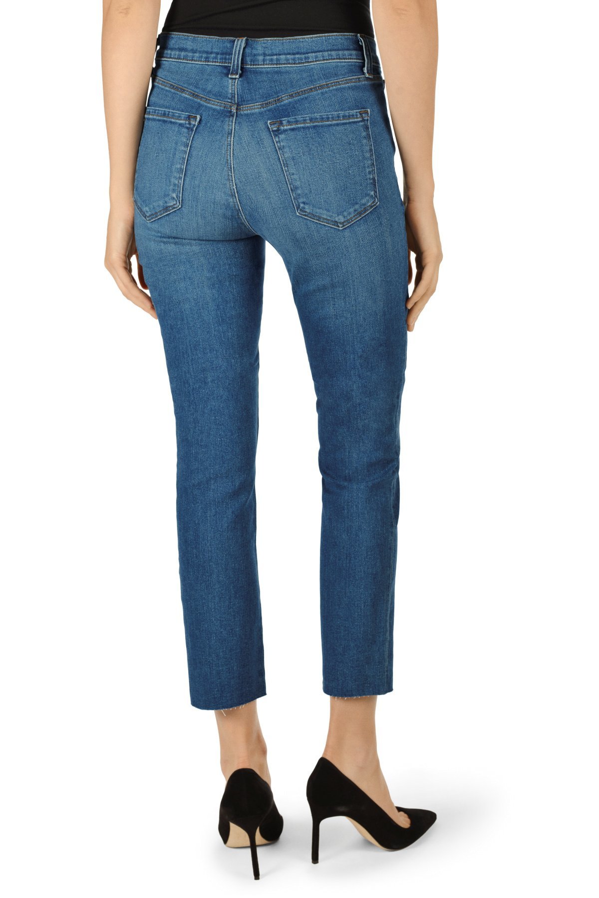 J Brand Ruby High-Rise Cropped Cigarette Jean