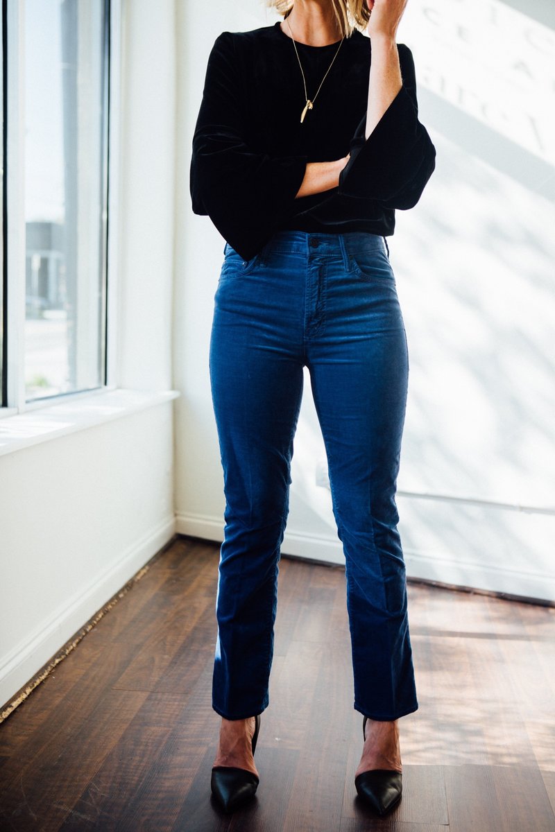 tibi velvet top