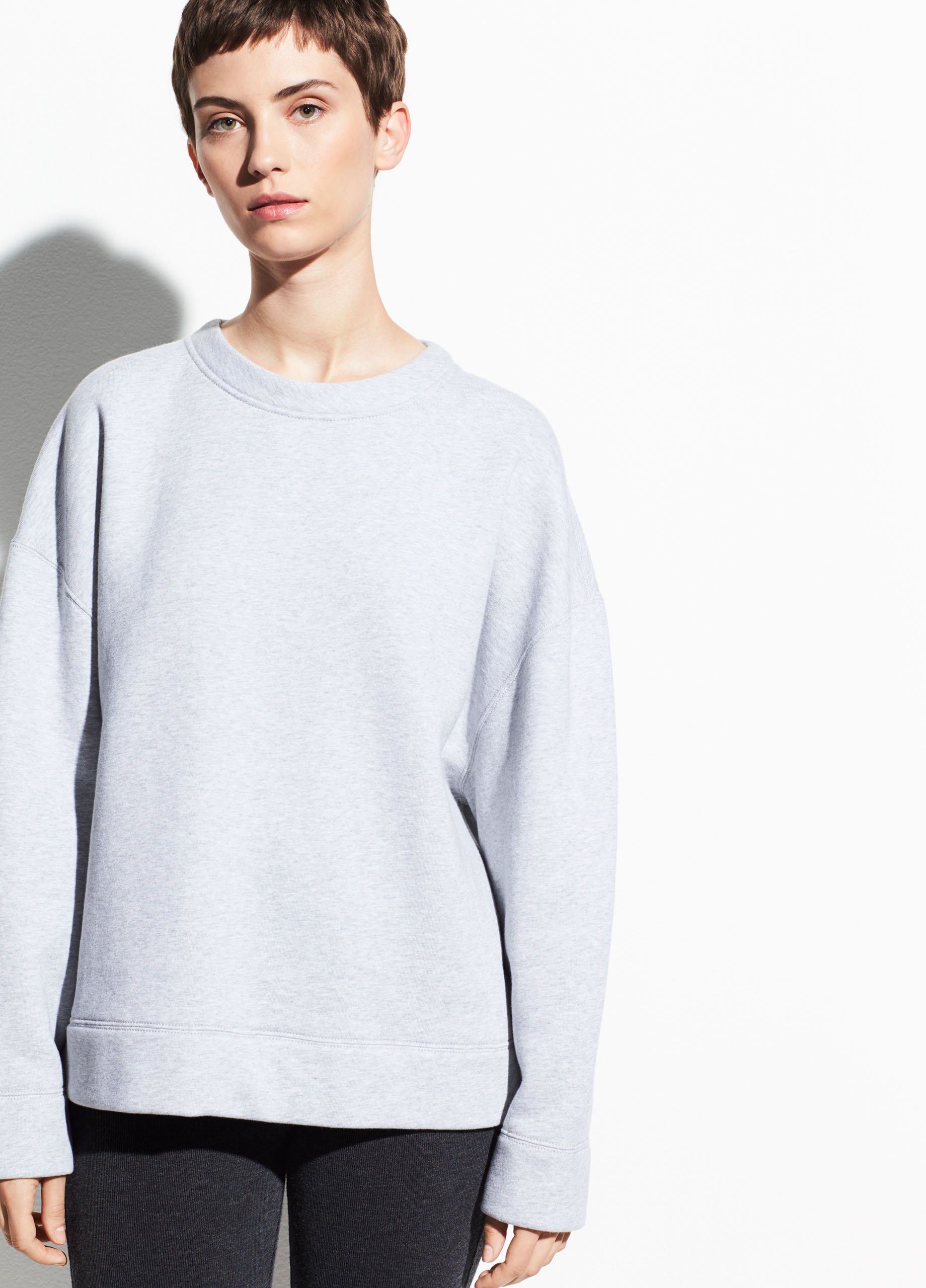 vince oversized cotton hoodie