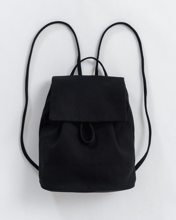 baggu mini canvas backpack Baggu Canvas Mini Backpack - Black