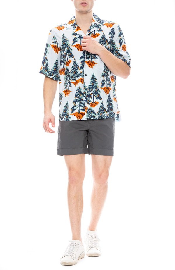 ACNE STUDIOS Simon Pine Shirt PALE BLUE/ORANGE Garmentory