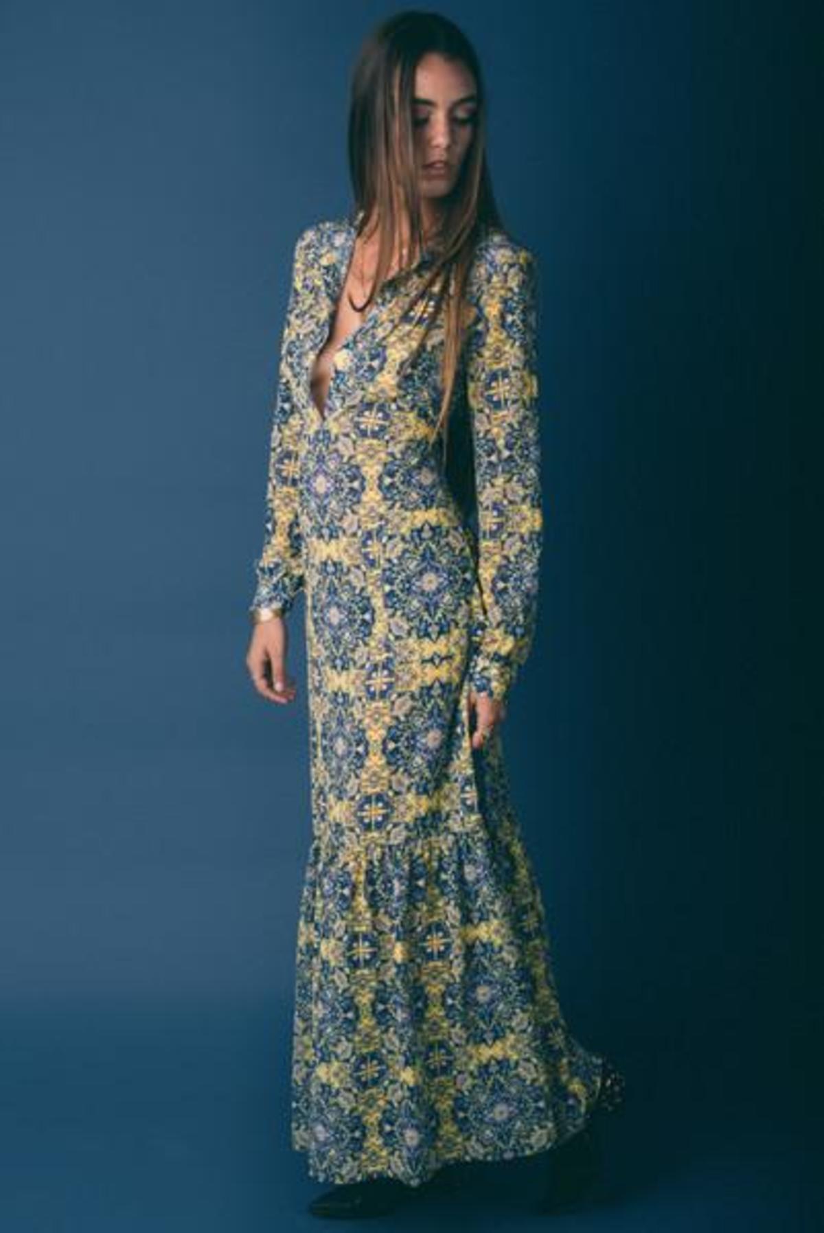 chinese dress ladies GENEVA MAXI DRESS – ZIBÁ main image 1