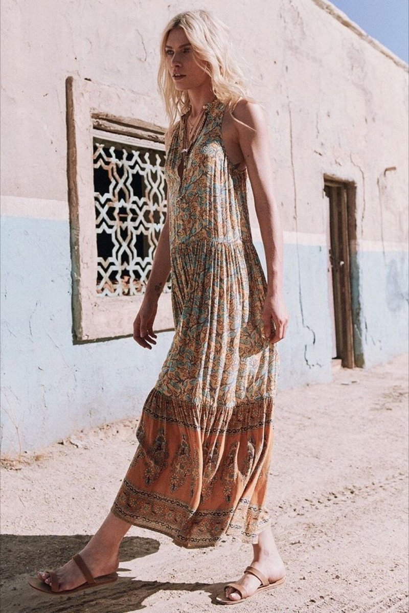 delirium maxi dress Spell and the Gypsy Collective Delirium Maxi Dress Red Coral S
