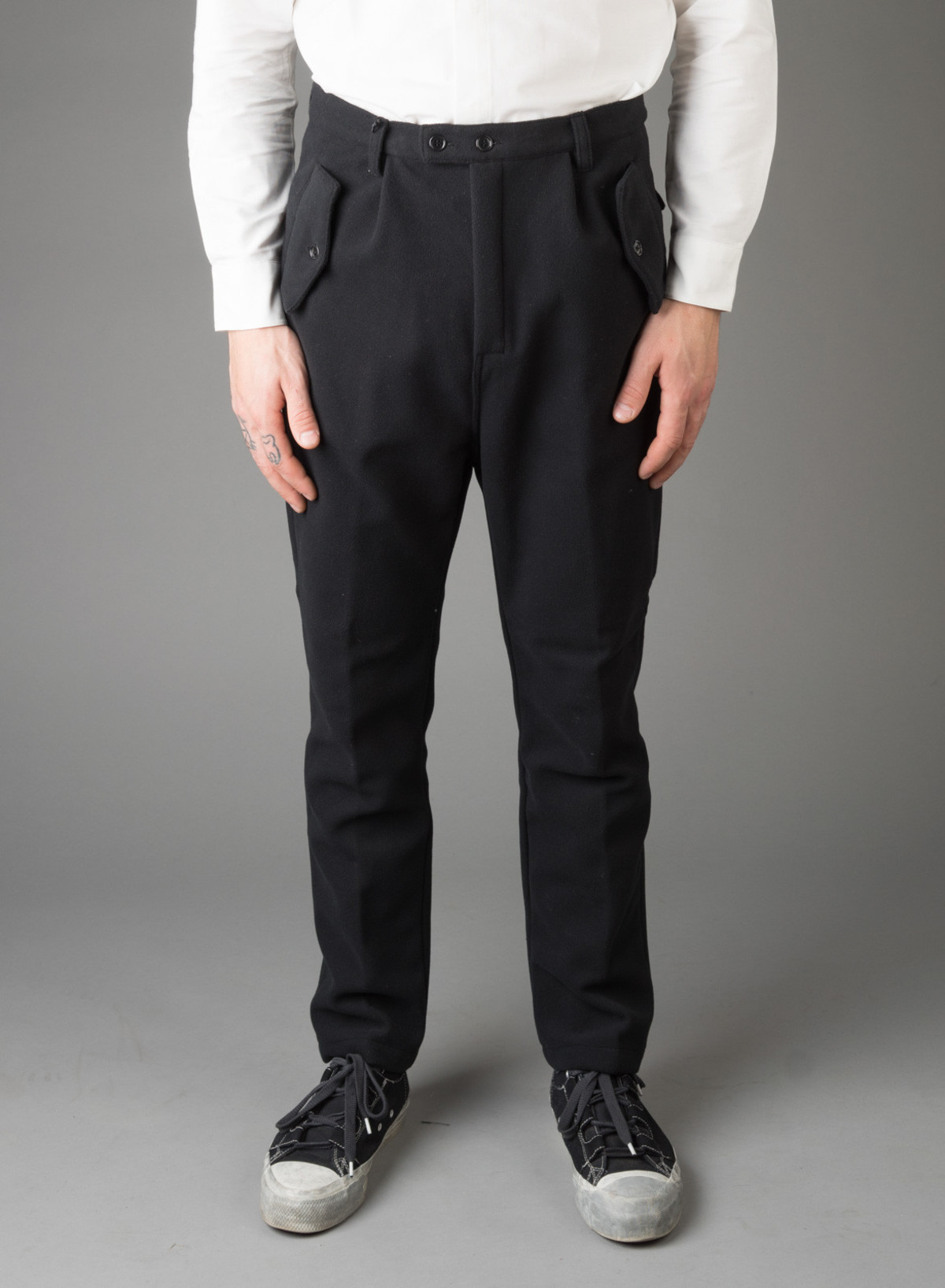 Men's Camo Forchetta Camo Trousers Pile Black - Image 2 of 6