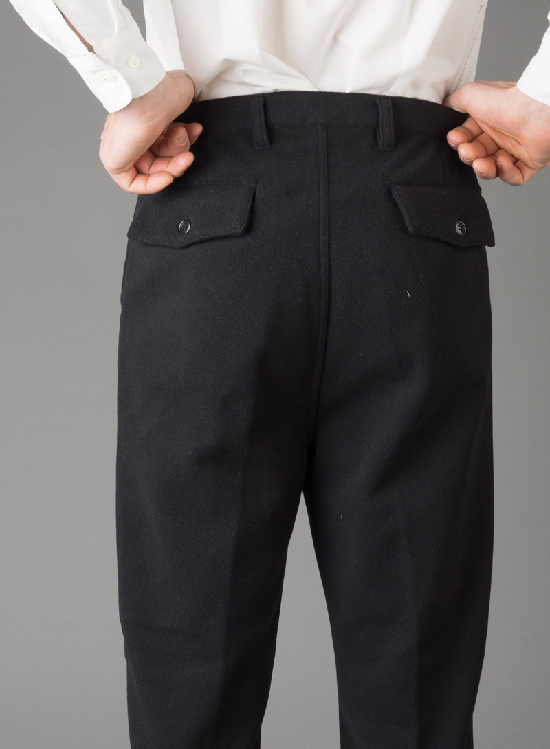 Men's Camo Forchetta Camo Trousers Pile Black