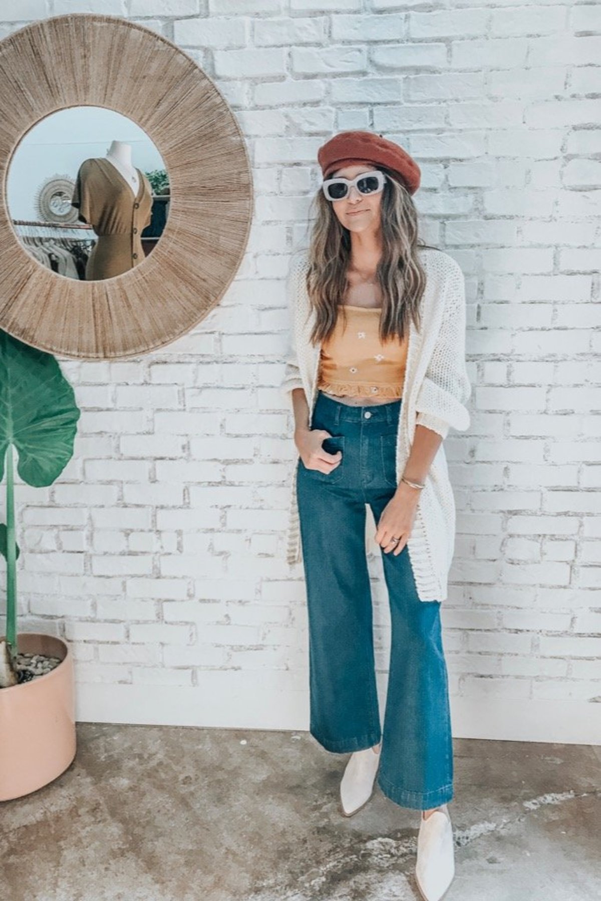 Brixton Audrey Beret - Rust  - Image 2 of 5