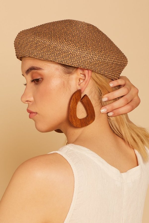 Brixton Straw Audrey Beret - Tan 