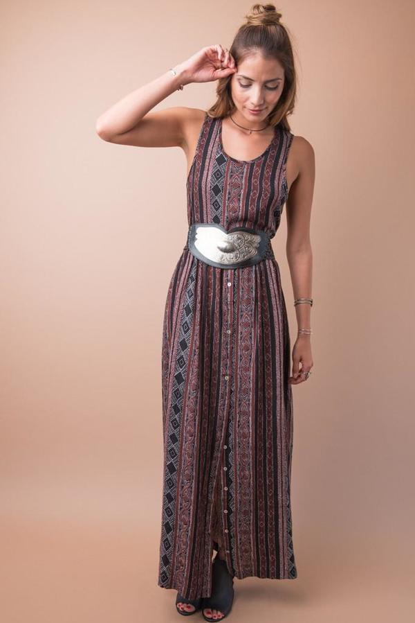 slim fit dress slacks Saaksha & Kinni — Black Tribal Print Dress – Fabilicious Fashion