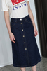 Goldsign Button Front Denim Skirt - Easton - Thumbnail 2