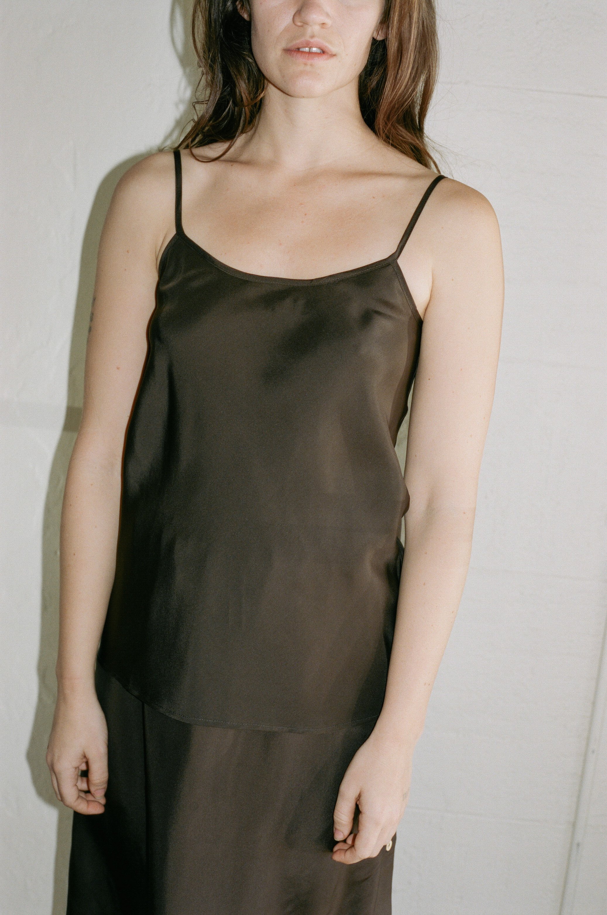 Baserange Dydine Strap Top - Carpet Brown | Garmentory