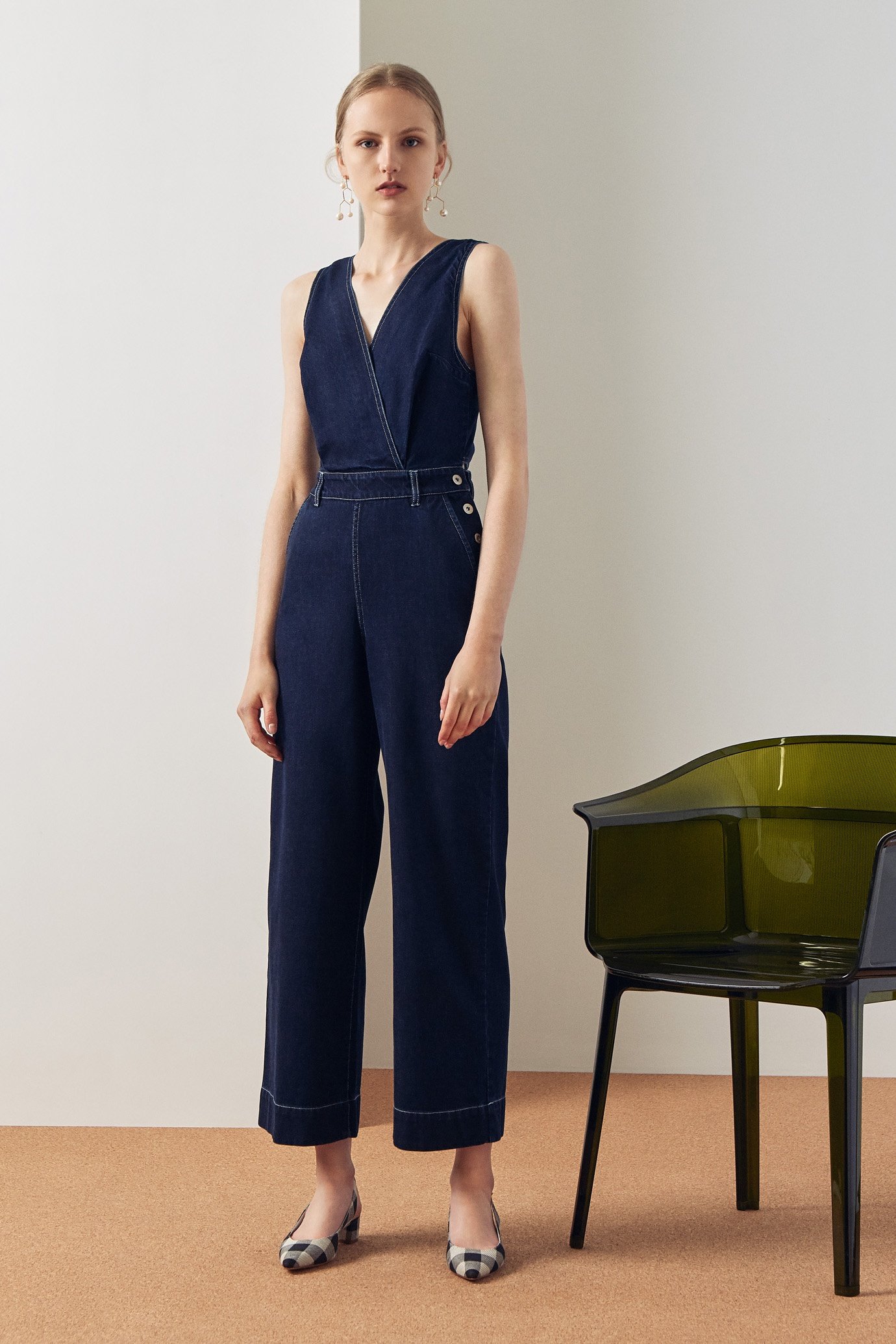 Kowtow Tokyo Jumpsuit - Dark Denim | Garmentory